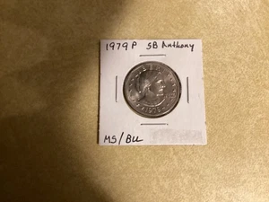 1979 P Susan B. Anthony Dollar 1 $ NEAR DATE WIDE RIM High Grade BU UNC - Bild 1 von 2