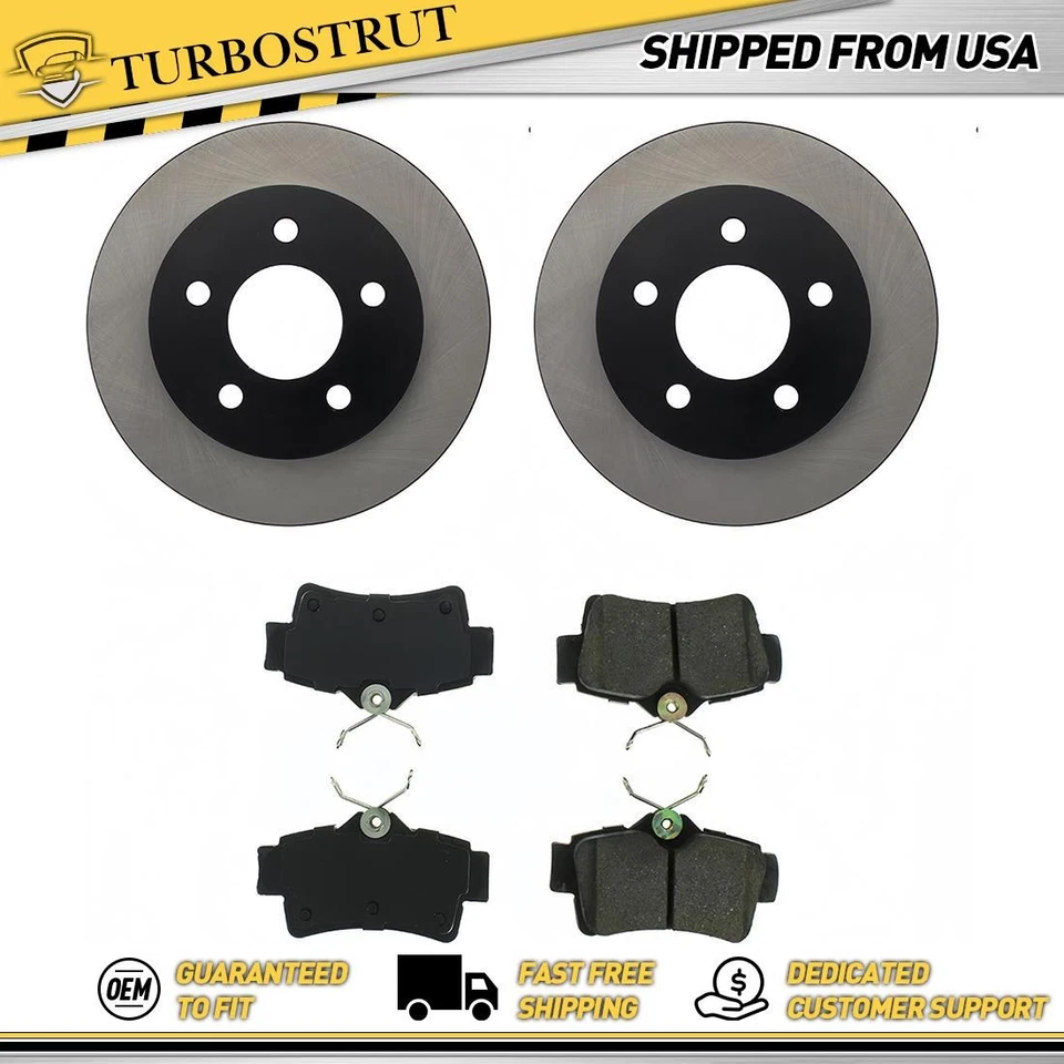 Rear OE Brake Rotors Brake Pads Kit for 1994 1995 Ford Mustang 5.0L Foto 1 de 2