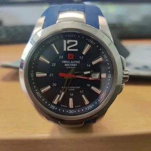 Swiss Alpine Military by Grovana men's watch with waterproof date A 100 M - Picture 1 of 8