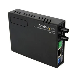 Startech MCM110ST2 10/100 FIBER MEDIA CONVERTER ST FAST FIBER TO ETHERNET CONVER - Photo 1/1