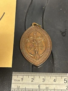 Religious Pendant Victorian Piece Antique Curios Item Unusual Charm Church 6y - Bild 1 von 3