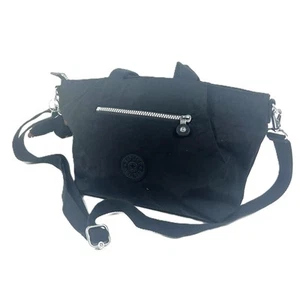 Kipling Black Mini Duffle 'Davina' Monkey Grab Handle Adjustable Crossbody Bag - Picture 1 of 9