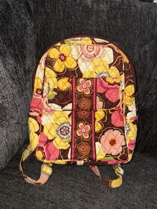 Vera Bradley Backpack  Quilted Fabric In Buttercup Purse Backpack - Picture 1 of 5