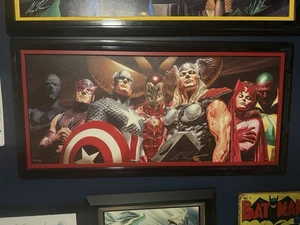 💥💥 Avengers Assemble by Alex Ross 💥💥Giclee Lienzo Enmarcado 💥💥 AP 21/25 💥💥 - Imagen 1 de 20