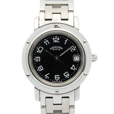 HERMES Clipper Wrist Watch CL4.210 Quartz Stainless Steel Used Women - Image 1 of 4