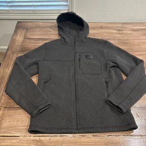 The North Face Jacket Mens Medium Grey Gordon Lyons Fleece Sweater Full Zip Logo - Picture 1 of 10