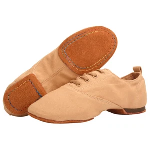 Herren Canvas Tanzschuhe Moderner Ballsaal Latina Walzer Tango Salsa niedriger Absatz Schuhe - Bild 1 von 13