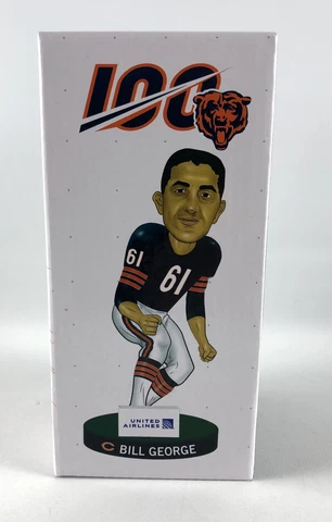 Bill George #61 Bobblehead Chicago Bears 2019 United Airlines BDA SGA Cover