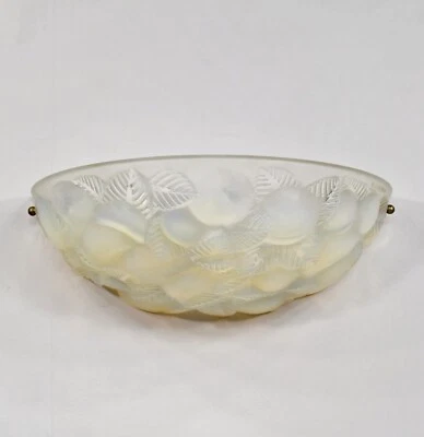 R. LALIQUE: un gran aplique de pared francés 1930 opalescente art deco Lausana Foto 1 de 4