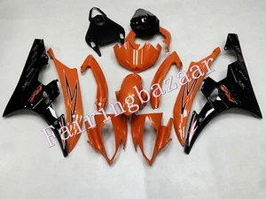 Fit for YZF 2006 2007 R6 Black Orange ABS Injection Mold Fairing Kit - Picture 1 of 7