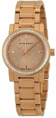 Brand New Burberry The City BU9225 Rose Tone Stainless Steel 26 mm Women's Watch - Image 1 of 3