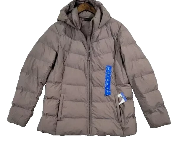 32 Degrees Mujer Grande Púrpura Invierno Tech Puffer Chaqueta 1699330 Abrigo Lluvia Largo L Foto 1 de 1