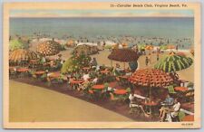 Cavalier Beach Club, Virginia Beach, Viriginia, Linen Postcard