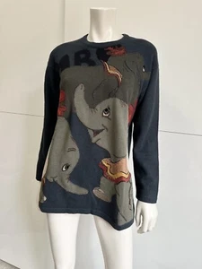Iceberg Jumper Vintage Dumbo Walt Disney Lana Suéter Acanalado Talla L Gris 1992 - Imagen 1 de 23