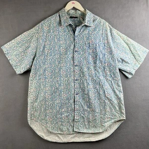 O'Neill Shirt Mens Size 2XL Hawaiian Tribal Button Up Short Sleeve Casual Beach - Picture 1 of 12
