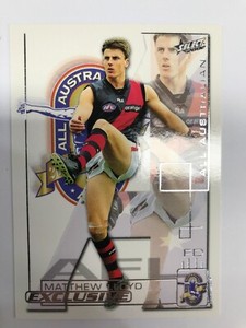 2002 SELECT AFL EXCLUSIVE ALL AUSTRALIAN TEAM CARD AA14 MATTHEW LLOYD-ESSENDON