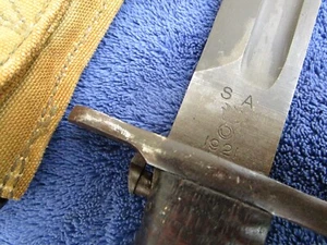 RARE ORIGINAL US LATE WW1 M1905 BAYONET AND SCABBARD MADE BY SA IN 1921 - Picture 1 of 17