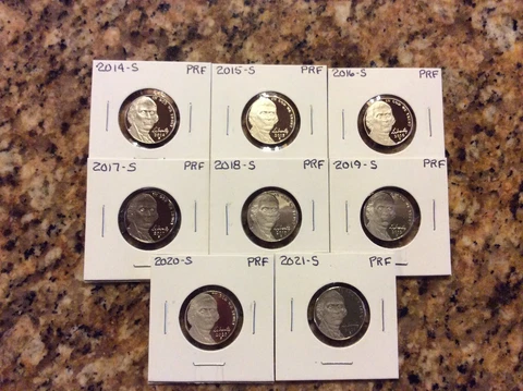 2014 S 2015 S 2016 S 2017 S - 2019 S 2020 S 2021 S 2022 Proof Jefferson Nickels Cover