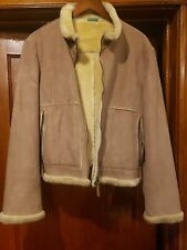 sheepskin jacket womens size L