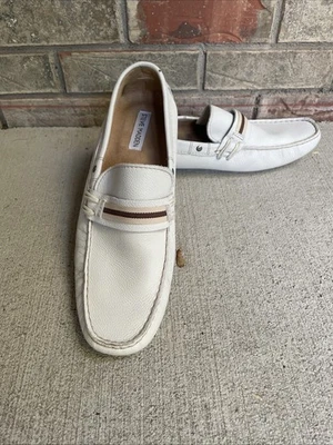 Mocos de conducción Steve Madden Zepplyn para hombre marfil talla 10 Foto 1 de 4