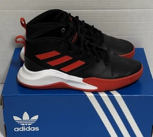 Adidas~Own The Game~Talla 4.5 (GS) Negro/Rojo~ - Imagen 1 de 8