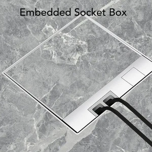 Embedded Socket Box Strong Flexibility 3 Outlets AC250V Recessed Power Socket - Photo 1/12