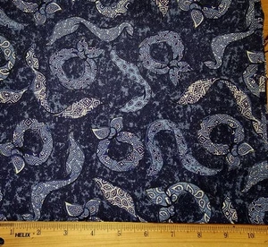 CRANSTON Fabric - Bandanas on Denim Blue - 31" REMNANT - Picture 1 of 2