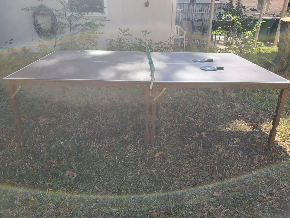 Mesa de Ping Pong Plegable Interior Tenis Mesa de Juego con Abrazadera Red Foto 1 de 4