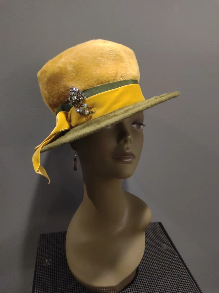 Sombrero de fieltro de piel vintage Sr. Norman Dorian para Marielle de Alemania Occidental Foto 1 de 4