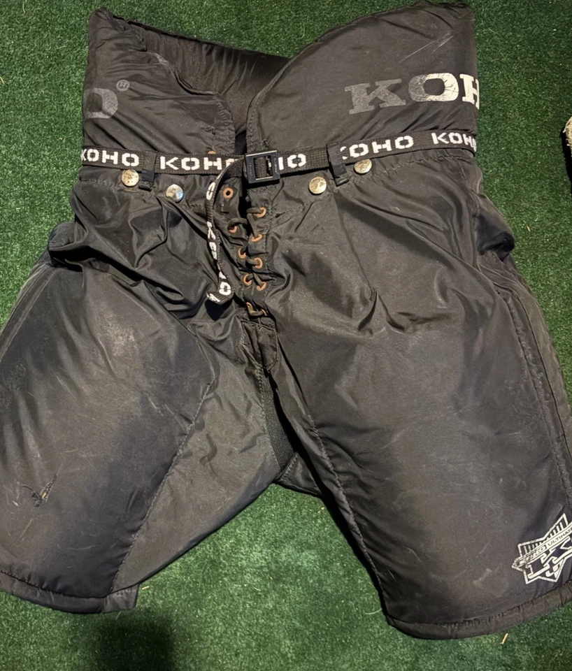 Pantalones de hockey Koho vintage para adultos mayores medianos 32-34" negros Foto 1 de 4