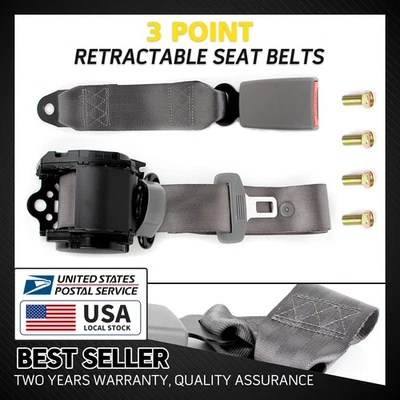 1 juego de cinturón de seguridad retráctil de 3 puntos para GMC Sierra 1500 2500 1999-2019 Foto 1 de 4