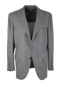 Kiton Gray Checked Sport Coat Size 50 / 40R U.S. In Silk Cashmere Jacket New ... - Picture 1 of 6