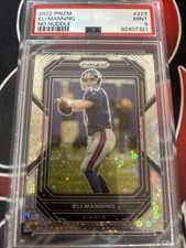 2022 Panini Prizm Football Base Card Eli Manning #223 No Huddle PSA 9