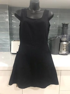 Miss Shop Vintage Woman’s Black Polyester Viscose Dress Size 8 Made Aus - Picture 1 of 10