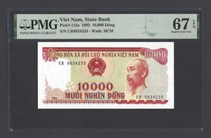 Viet Nam 10000 Dong 1993 P115a Uncirculated Grade 67 - Picture 1 of 2