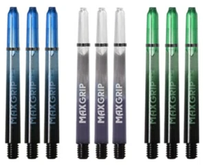 3 juegos de varillas de dardo medianas degradadas XQMax Max Grip - azul claro verde - Imagen 1 de 1