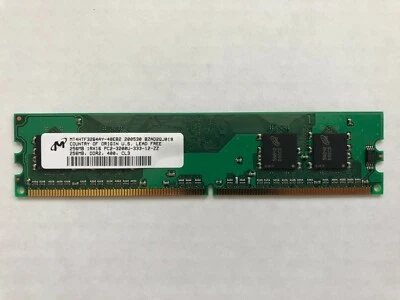 256MB RAM Memory 256MB 1RX16 PC2-3200U-333-12-ZZ 256MB, DDR2, 400, CL3 - Image 1 of 2