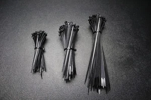 1500 PK 4 6 8 INCH ZIP TIES 500 EACH NYLON BLACK 18/40 LBS UV WIRE CABLE STRAP - Picture 1 of 6