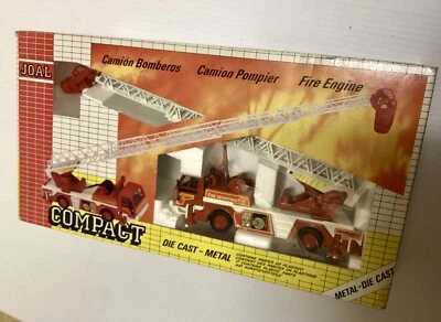 JOAL COMPACT 173 FIRE ENGINE FIRE LADDER TRUCK USA - RED 1:50 - NEW IN BOX - Image 1 of 4