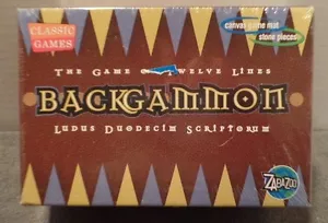 2009 ZABAZOO Classic Games BACKGAMMON NIB 8+ Travel Size Strategy & Skill Game - Picture 1 of 3