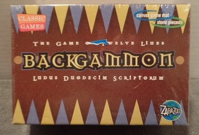 2009 ZABAZOO Classic Games BACKGAMMON NIB 8+ Travel Size Strategy & Skill Game - Image 1 of 3
