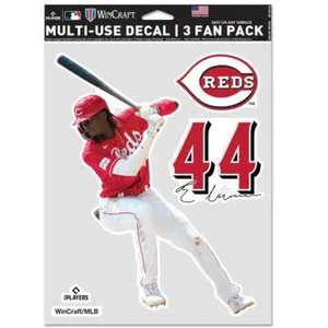 ELLY DE LA CRUZ CINCINNATI REDS 3 PIECE MULTI-USE DECAL FAN PACK MLB LICENSED - Picture 1 of 1