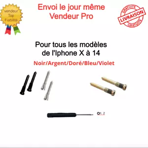 2 Vis Iphone Pentalobe Torx Fixation Ecran Lcd X XR XS XSM 11 12 13 14 pro max - Imagen 1 de 15