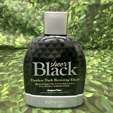 Supre Tan SHEER BLACK Flawless Dark Bronzing Elixir Indoor Tan Tanning Lotion
