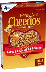 Honey Nut Cheerios Cereal, with Whole Grain Oats, 10.8 Oz FREE SHIPPING - Picture 1 of 4
