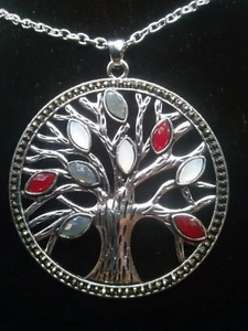 Collana con ALBERO VITA mod.C FENG SHUI CHAKRA WICCA BIO ESOTERICO BUDDA - Bild 1 von 2