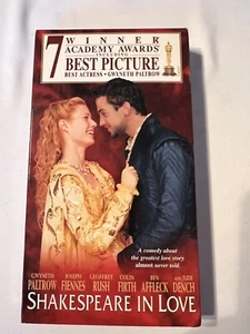 Shakespeare in Love VHS Gwyneth Paltrow Joseph Fiennes Geoffrey Rush Colin Firth - Picture 1 of 2