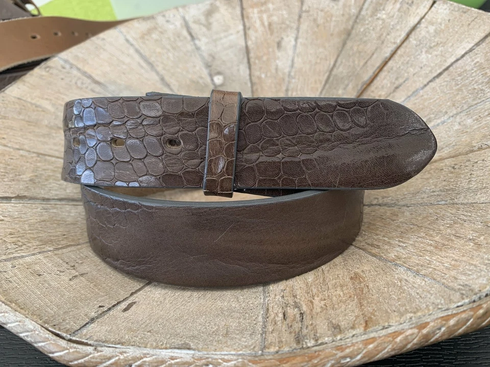 UmjuBELT Ledergürtel "Wave Turtle grey"