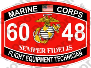 PEGATINA USMC MOS 6048 EQUIPO DE VUELO TÉCNICO ooo USMC Lisc No 20187 - Imagen 1 de 1