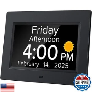 Mitoart Digital Alarm Clock with Date and Day of Week for Dementia Seniors, V - Picture 1 of 5
